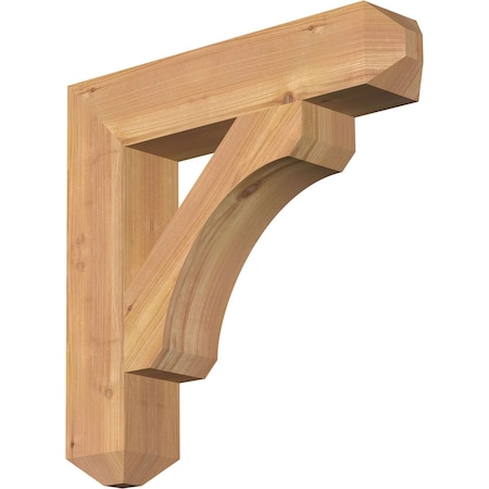 Ekena Millwork Legacy Craftsman Smooth Bracket, Western Red Cedar, 3 1/2"W x 18"D x 18"H BKT04X18X18LEC04SWR